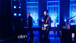 damnpanicatthedisco:  Performing on the Ellen Show (+) 