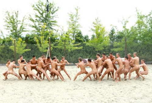 malegalore:  “The losing team, bottoms for a week!” 