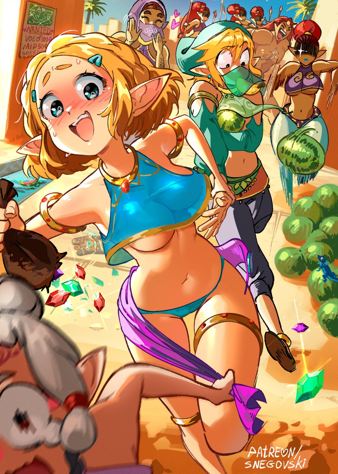 dummy-dot-exe:
“ Zelda and her watermelons by SNEGOVSKI@Snegovski9623”