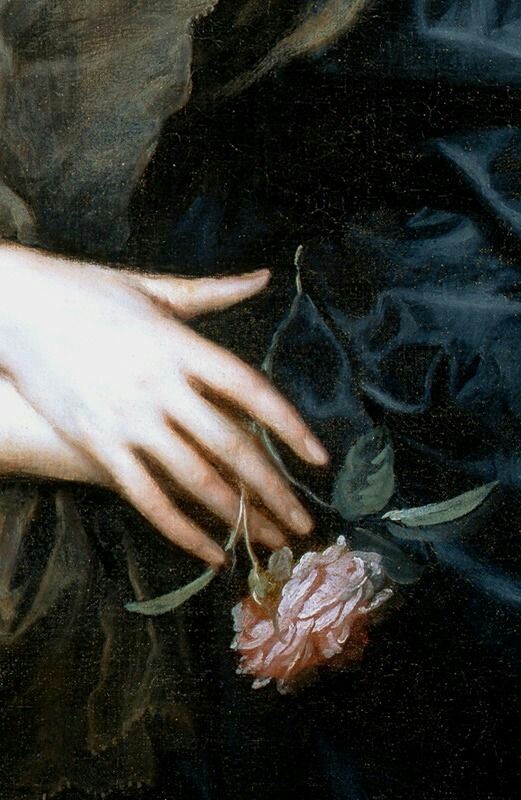 fleurduart:Anthony Van Dyck, La donna con la rosa