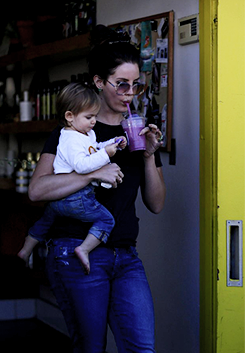 lanasdaily:  Lana Del Rey out with a friend’s baby in West Hollywood on January 17th, 2015 