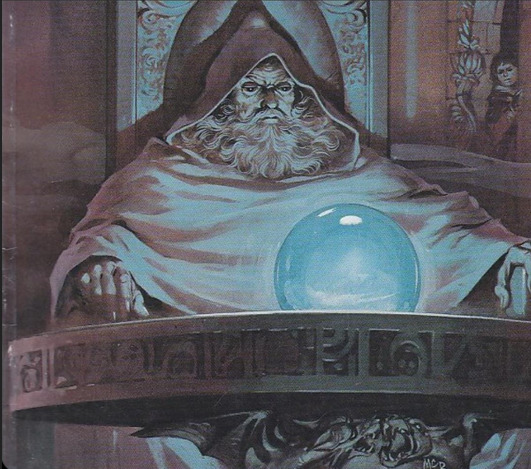 Sage's profile pic: a wizard pondering an orb
