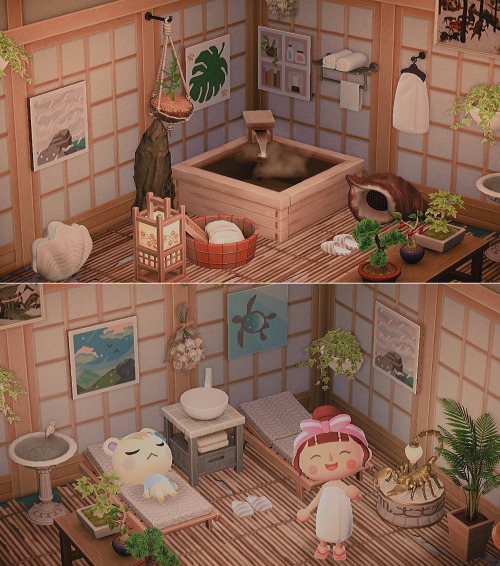 cozydew: hi guys! here’s the final version of the spa i created for @miss-acnh‘s weekly 