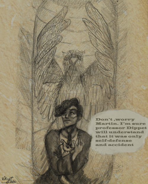 Two versions of doodle I made after watchig Fantastic Beasts and Where to Find Them. Loved that movi