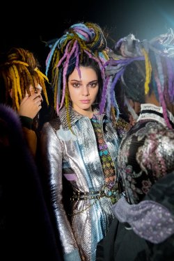 allthingskendall:  Backstage at Marc Jacobs,