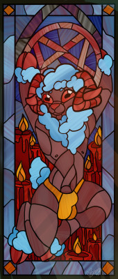Stained glass panel commission for @mannwich