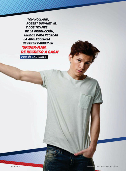 Scans: Tom Holland on the cover of ‘Rolling Stone MX’ Magazine July 2017 issue (x)