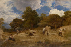 John Linnell (Bloomsbury, London, 1792 - Redhill, Surrey, 1882); Wheat, 1860; oil on canvas, 140 x 94 cm; National Gallery of Victoria, Melbourne