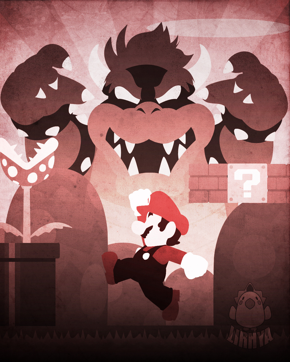 thecyberwolf:  Retro Serie - Super Mario  by Lirhya 