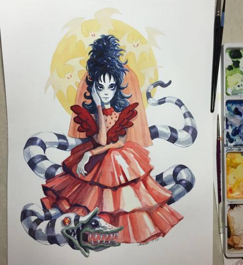 amandaliart:Sometimes you paint stuff and try to fix it with gouache and end up not really fixing an