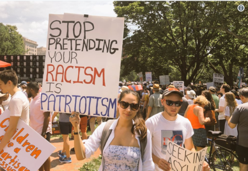 bob-belcher:Signs at Families Belong Together March.