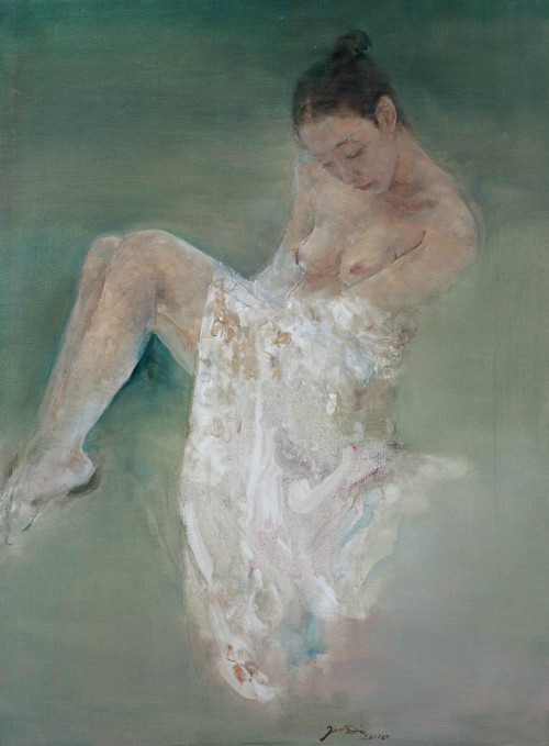 Hu Jundi aka Hu Jun Di aka Hu Yong aka 胡峻涤 (Chinese, b. 1962, Juilin Province, China) - Nude, 2010, 