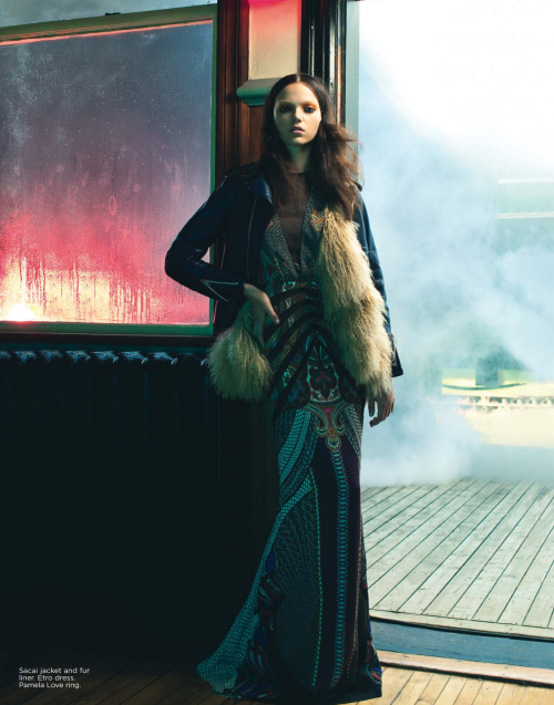 Flare Magazine, November 2012Photographer: Andrew SouleModel: Jenna EarleStylist: Fiona Green