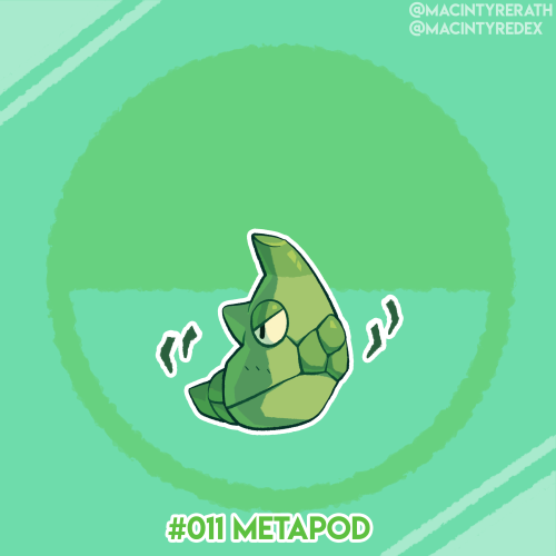 New Pokédex entry added!No.011 Metapod