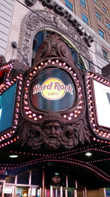mymanhattanexperience:  Times Square. Midtown. Hard Rock Cafe. Formerly the Paramount Theater. 