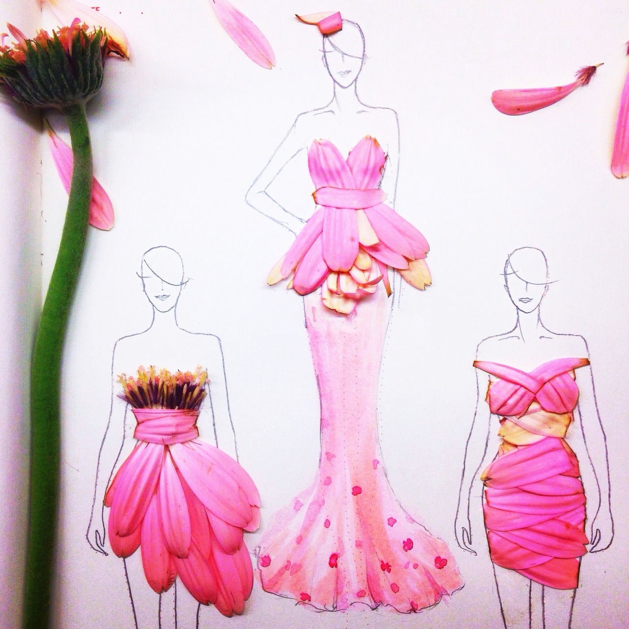 fashionaryhand:  Creative Fashionary sketches by Grace Ciao Grace is a fashion illustrator