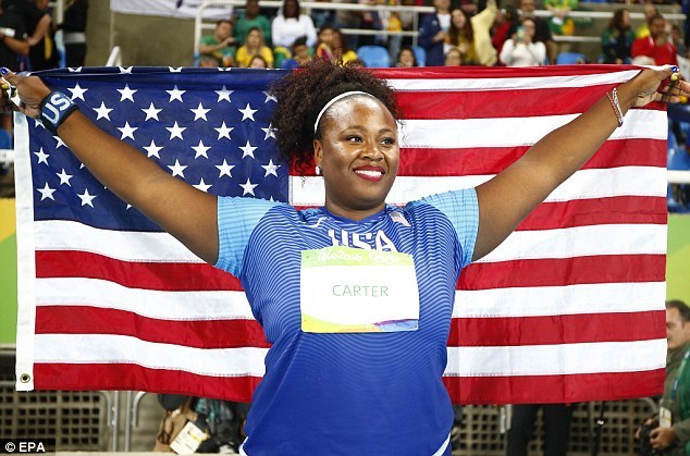 goodblacknews:  (via Michelle Carter Earns Shot Put Gold for USA at Rio Olympics