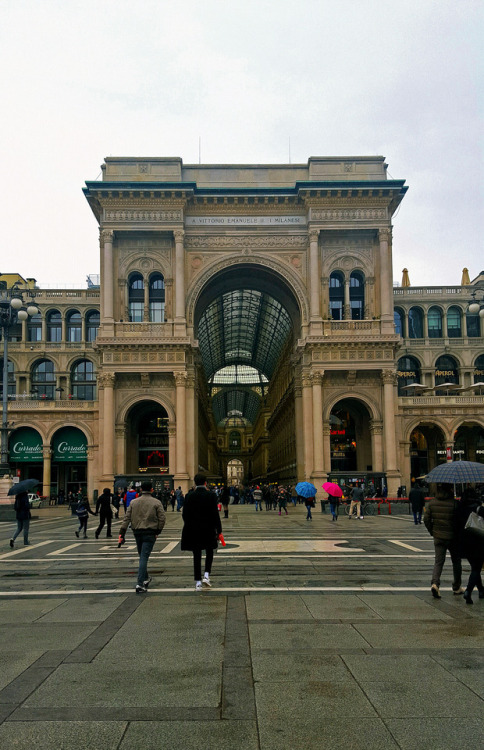 Rainy Morning in Milan.Milan, Italy