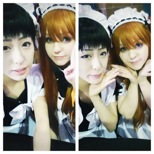 doppelgangerdiary:Maid shinji & asuka ✦