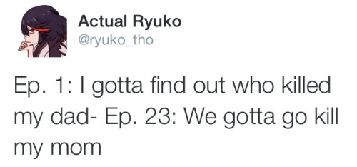 makaiwars:  The thrilling 3rd part of my parody Ryuko twitter- last one before the final episode!Part 1 | Part 2 