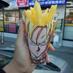 9gag:  French fries level over 9000! 