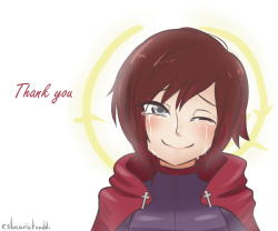 #102 - To an Inspirational ManI believe the greatest thing you can give to someone as they pass on is a smile from the bottom of your heart. A smile full of love.Thank you Monty Oum. We will carry on your legacy. 