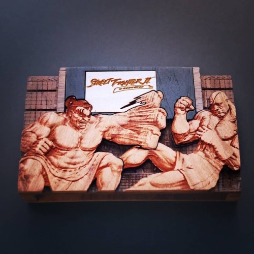 retrogamingblog:Wood-burned Super Nintendo Cartridges made by pigminted