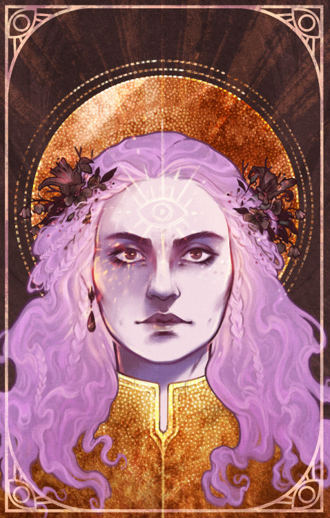 New portraits I made for our own Tal’Dorei campaign: The Seekers at lvl 14! In order: Niko: ou