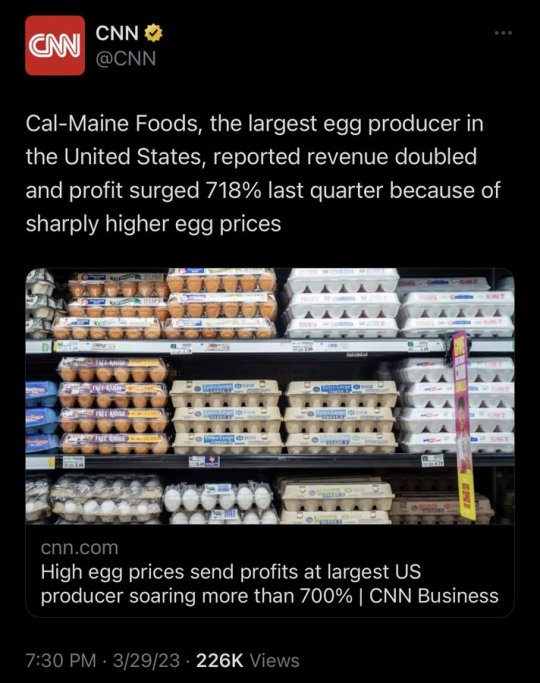 prismatic-bell:shadow-banned-the-hedgehog:shadow-banned-the-hedgehog:When even eggs and bread are a luxury, the only thing left is eating the rich. Every profit made on basic necessities is theft. Taking from the working class and giving to the obscene