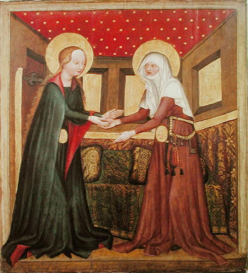 “Visitation” from the St. James Altarpiece of the Convent of St. Agnes of Bohemia, c. 1430