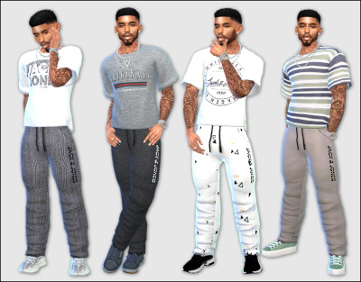 Jack & Jones Male Joggers and Tees - Tumbex