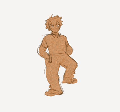 I fell for the temptation and animated a little yesterday… Bakugou has a good (?) attitude i&