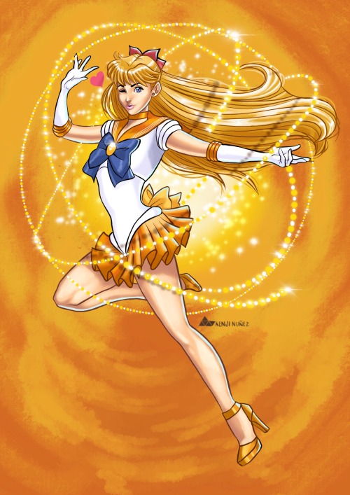 Most requested Sailor Soldier: 愛野 美奈子 Aino Minako, better known as Sailor Venus.Full artwork made wi