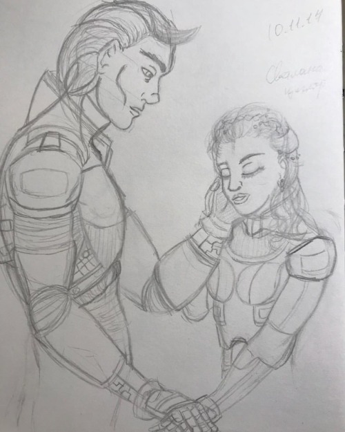 My old sketch of my OCs characters(Jaroslav and Scotland)from last year. Wanna to re-drawn it in ful
