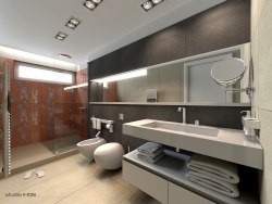 homedesigning:  Large Apartment Bathroom