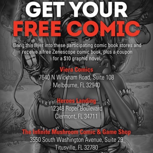 MegaCon attendees and Florida fans! Print out this flyer, shop local, and receive a FREE gift from u