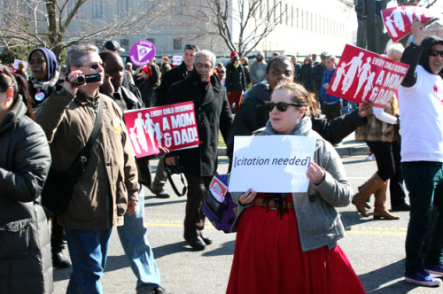 littlemissmutant:this might be my favorite counter-protest sign ever. (from here)