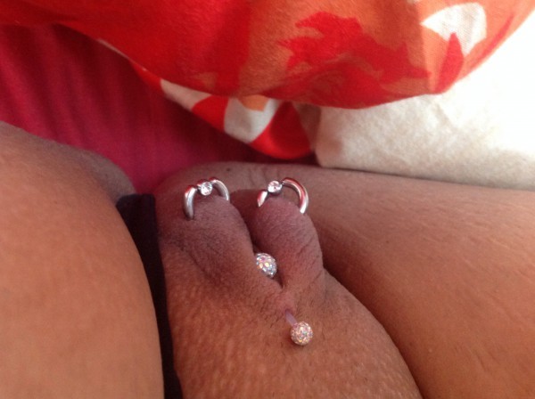 piercedshavedpussy:  Pierced and shaved Pussy