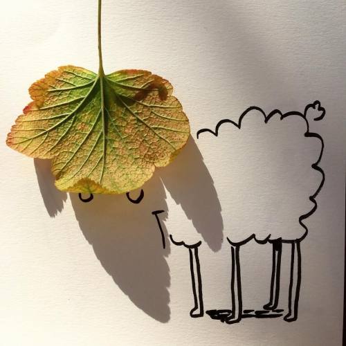 thebluest-lie: ebuzi: tastefullyoffensive: Shadow Doodles by Vincent Bal wow This is so creative