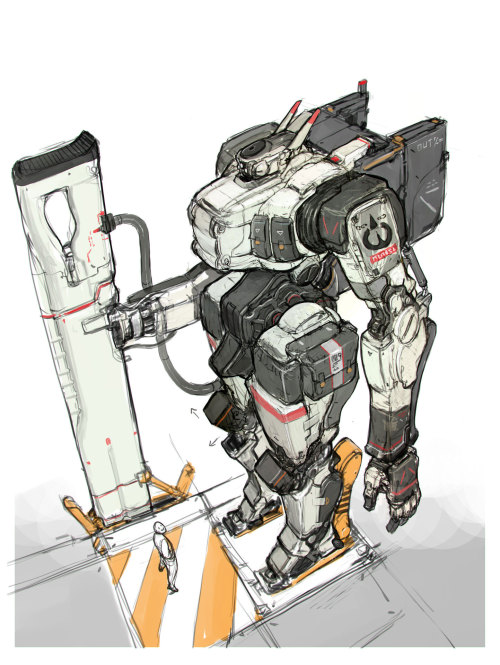 The cool futuristic sci-fi mech designs of Shinku Kim - https://www.this-is-cool.co.uk/the-futuristi