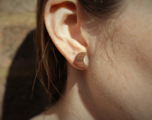 Crescent Moon Stud Earrings from Pretty Little EarthEtsy | Facebook 