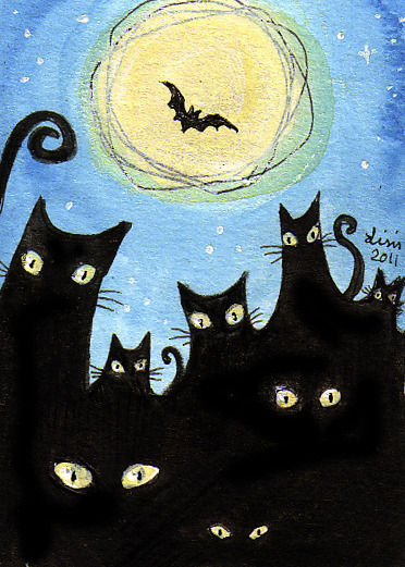 liselotte-e:Some of my spooky cats on this spookiest of days!