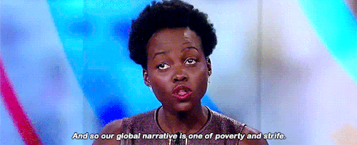 daisyisobelridley:So [Black Panther] is actually very African… Lupita, you grew up in Kenya. Danai, you grew up in Zimbabwe. What does it mean to both of you to see African culture celebrated in this way?