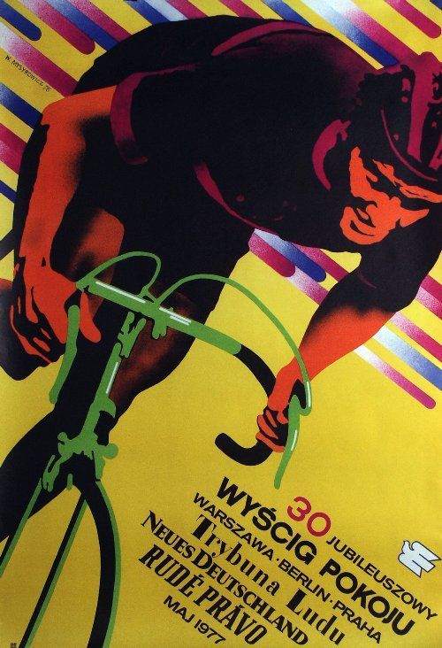 Poster for the 30th anniversary Peace Race in 1977.