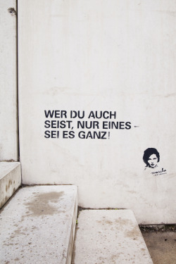 Iloveyoubutivechosenfootball:  “Lyrical Streetart – Eine Hommage An Mascha Kaléko