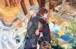 crimson-chains:  Riku, Sora, and some worlds