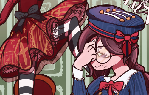 TOKO TEA PARTY DISASTER ☕my piece preview for EunoiaFanzine on twitter featuring lolita fashion! tok