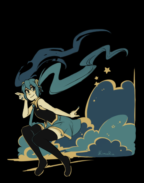 happy 10th Miku anniversary!! 8′) ☆   also on a shirt here [ x ] [ x ]