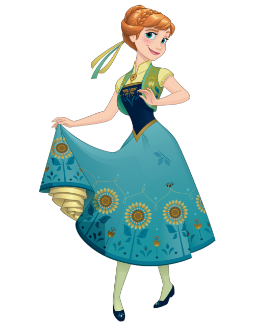 egipciaca: Transparent 2D Anna and Elsa from Frozen Fever.