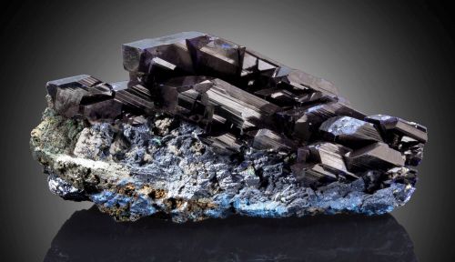 bijoux-et-mineraux:  Azurite - Tsumeb Mine, Tsumeb, Otjikoto Region, Namibia